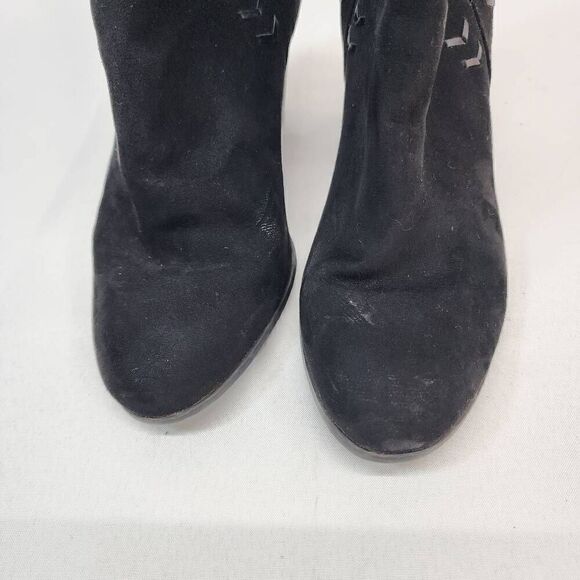 Carlos by Carlos Santana Size 10 Whitley Lt. Doe Womens Ankle Booties Black - Picture 7 of 12